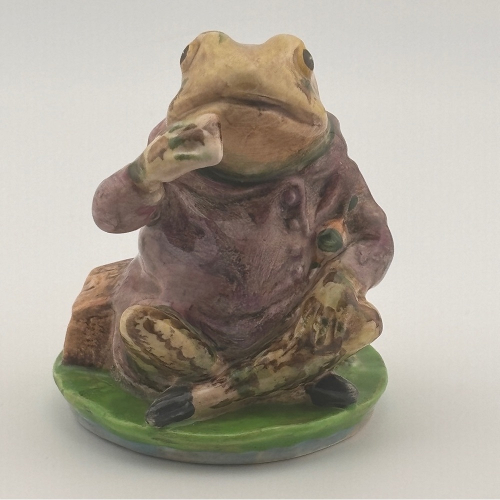 Vintage Beatrix Potter’s Beswick “Mr. Jeremy Fisher” Porcelain Figurine